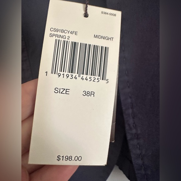 Men's MICHAEL KORS Navy Blue Cotton + Jacket Blazer Tagged 38R NWT NEW WOW! - Picture 13 of 16